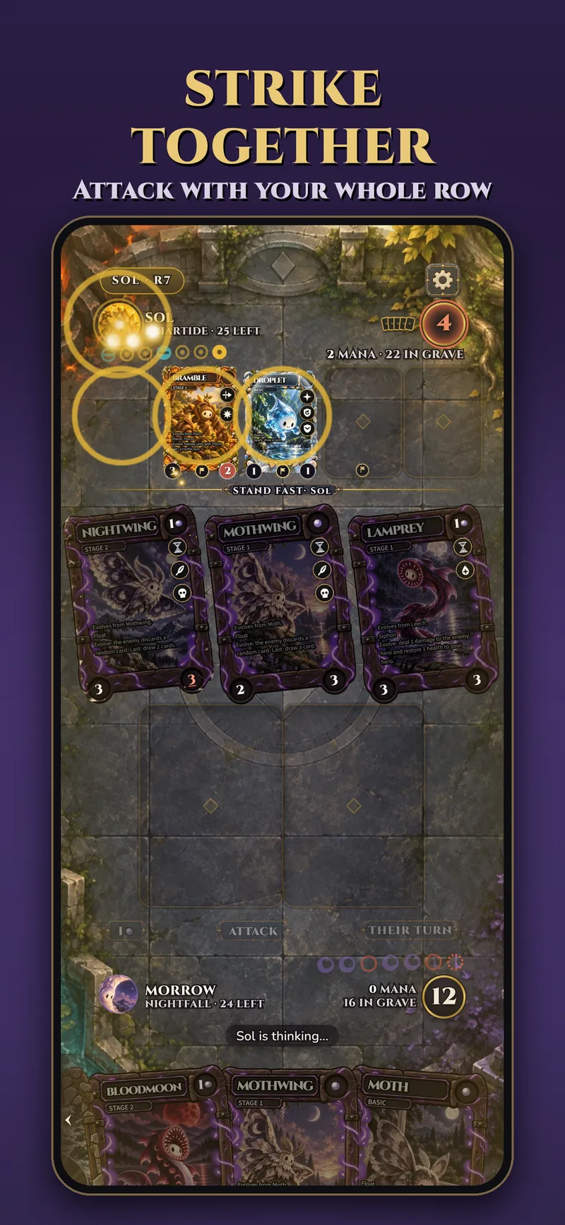 Strike together: a full row attacks